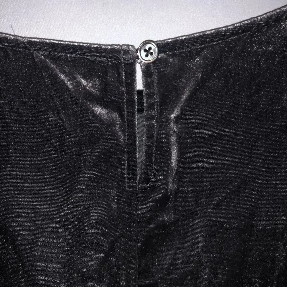 J. Crew Grey Velvet Top